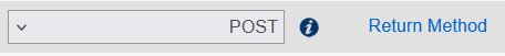Return Method set to POST